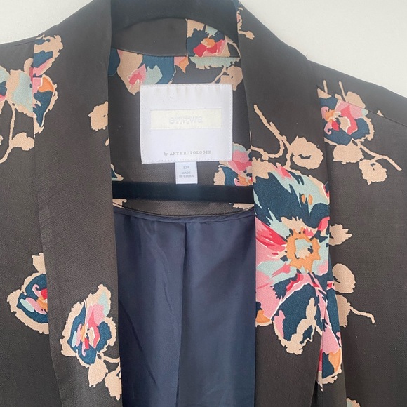 Anthropologie Tavie Floral Silk Blazer - Picture 13 of 16